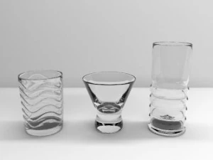 collezione di vetreria Modello 3D