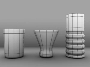 collezione di vetreria Modello 3D