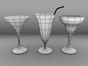 collezione di vetreria Modello 3D