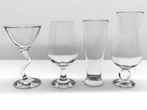 glassware collection 3D Model