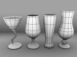 glassware collection 3D Model