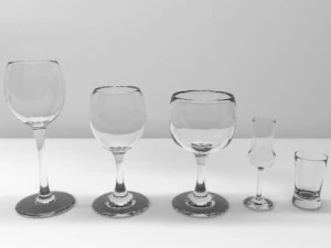 collezione di vetreria Modello 3D