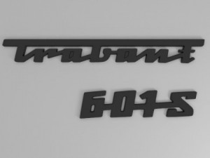 trabant rear emblem 3D Модель