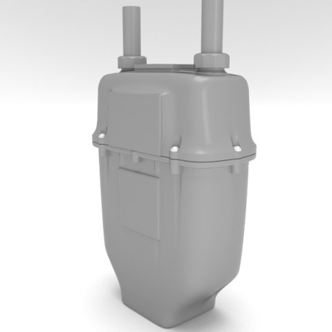 vintage gasmeter Model 3D .c4d .max .obj .3ds .fbx .stl .blend 