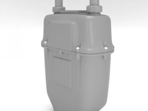 contatore del gas d'epoca Modello 3D