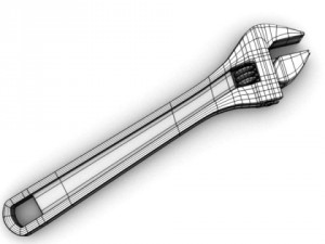 adjustable spanner 3D Model