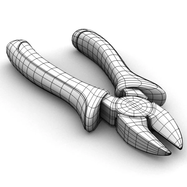 wire cutter 3D Model .c4d .max .obj .3ds .fbx .stl .blend 