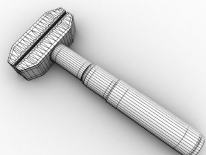 french key Model 3D