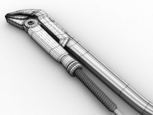 sweden pipewrench Modello 3D
