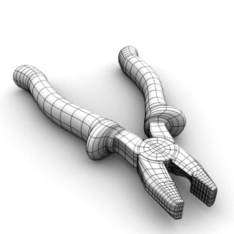 pliers Model 3D .c4d .max .obj .3ds .fbx .stl .blend 