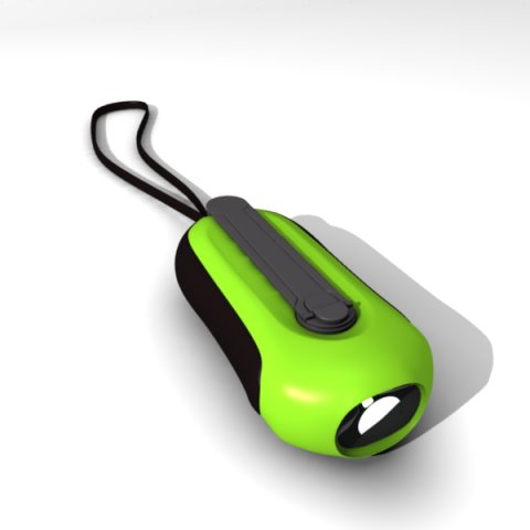 dynamo flashlight 3D 모델 .c4d .max .obj .3ds .fbx .stl .blend 