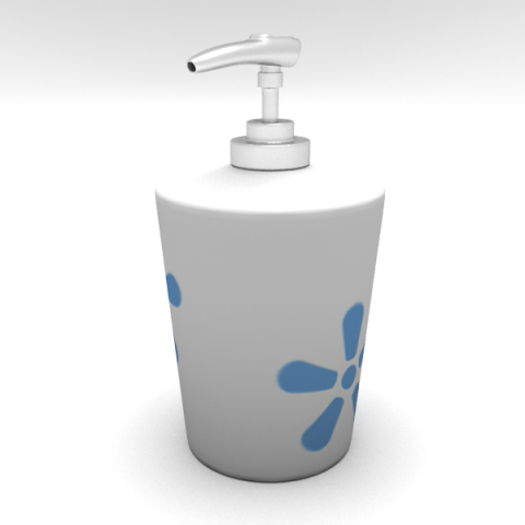 soap dispenser 3D Model .c4d .max .obj .3ds .fbx .stl .blend 