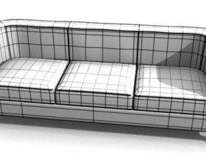 leather sofa Modèle 3D
