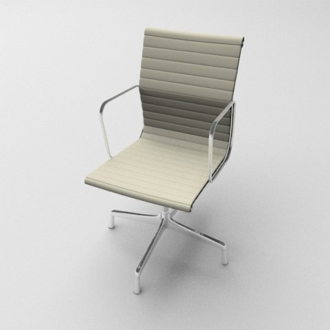 aluminium armchair Modèle 3D .c4d .max .obj .3ds .fbx .stl .blend 