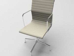 aluminium armchair 3D Model