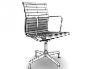 aluminium armchair Modèle 3D