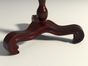 wooden bookstand Modelo 3D