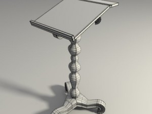 wooden bookstand Modelo 3D