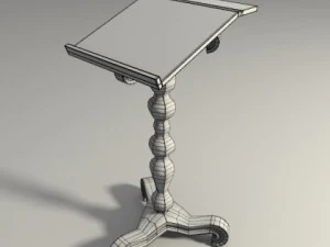 wooden bookstand 3D Model