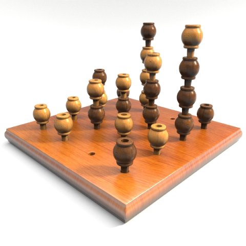 gomoku 3d Modèle 3D .c4d .max .obj .3ds .fbx .stl .blend 