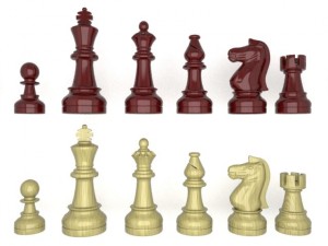 staunton chess set 3D 모델