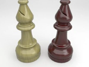 staunton chess set 3D Model