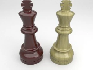 staunton chess set 3D Model
