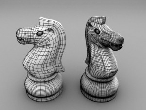 staunton chess set 3D Модель
