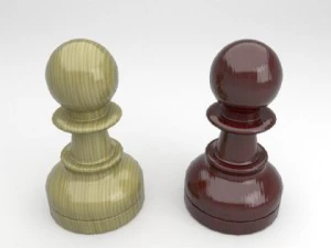 staunton chess set 3D Model