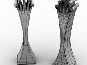 board game collection 3D Model