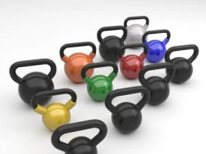 Kettlebell-Set 3D Modell