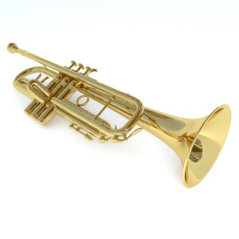trumpet Model 3D .c4d .max .obj .3ds .fbx .stl .blend 