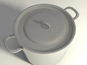 pots and pans set 3D Model
