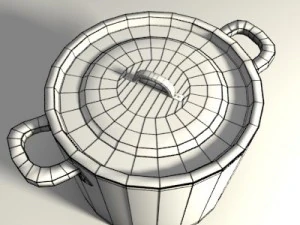 pots and pans set 3D Model