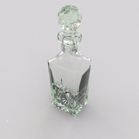 whisky decanter 3D Model .c4d .max .obj .3ds .fbx .stl .blend 