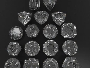 special cut gem collection 3D Model