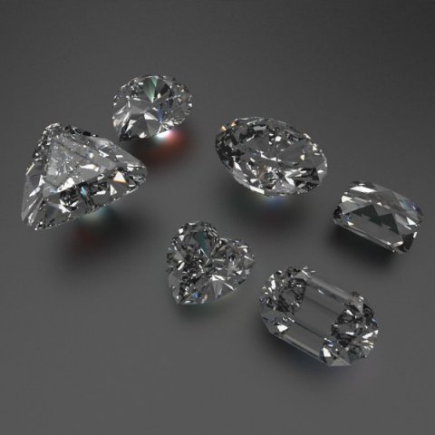 special cut gem collection 2 3D Model .c4d .max .obj .3ds .fbx .stl .blend 