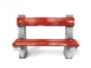 concrete bench 3D Model