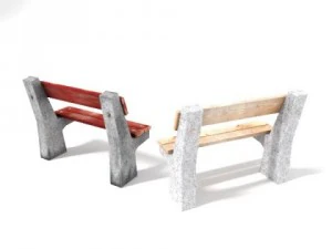 concrete bench 3D Model