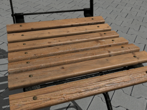garden furniture set 3D Модель