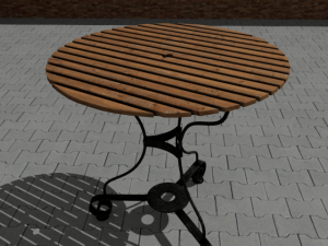 garden furniture set 3D Модель
