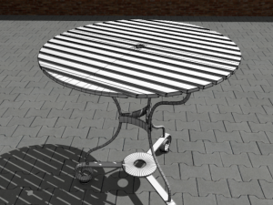 garden furniture set 3D Модель