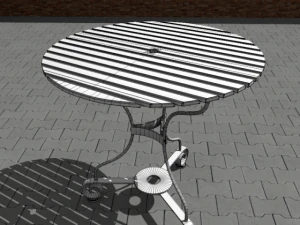 garden furniture set 3D Model