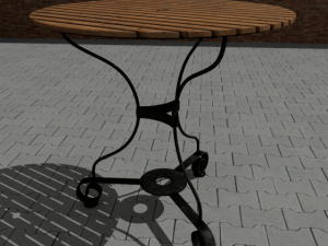 garden furniture set 3D Модель