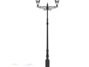 cast iron street lamp 3D मॉडल