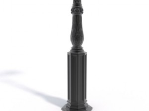 cast iron street lamp 3D मॉडल