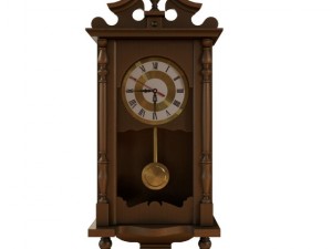 wooden wallclock Model 3D