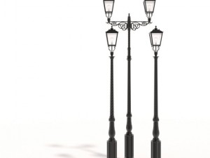 cast iron street lamps 2 3D मॉडल