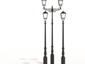 чавунні вуличні ліхтарі 2 3D Модель