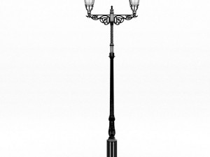 cast iron street lamps 2 Model 3D